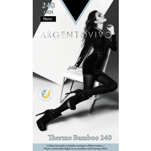 хорошая модель Колготки Argentovivo Thermo Bamboo 240 Den 2 р Nero (8051403076132)