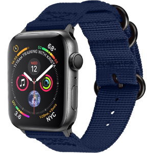 Ремешок Promate Nylox-38 для Apple Watch 38-40 мм 1/2/3/4/5/6/SE Blue (nylox-38.blue)